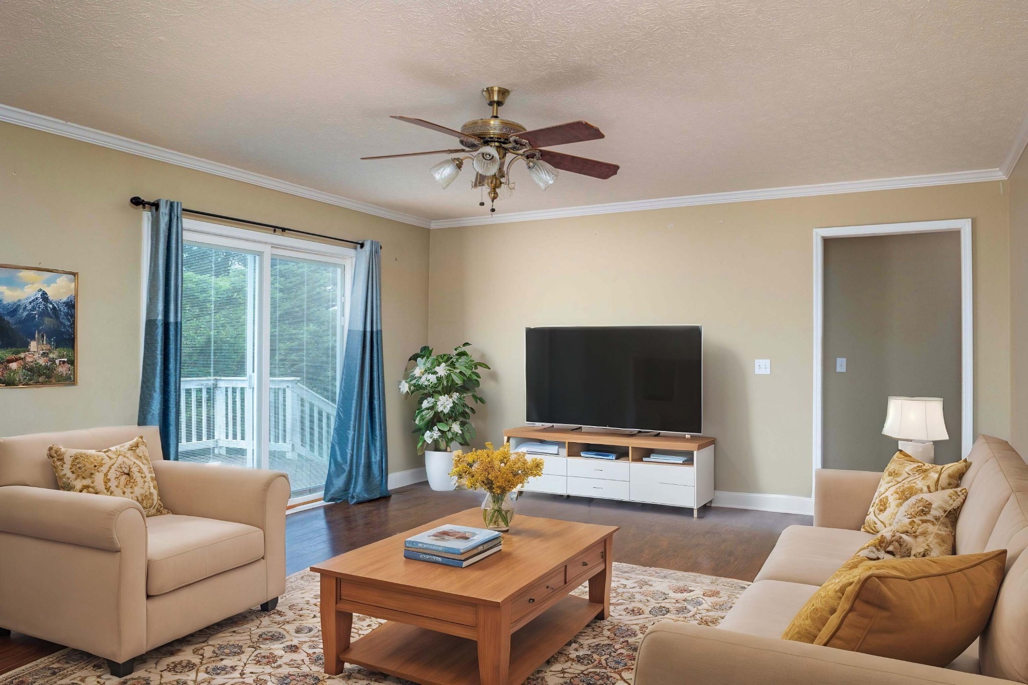 1165 Possum Trot Road Grandview, TN 37337 - Photo 48 of 48 a living room with furniture and a flat screen tv