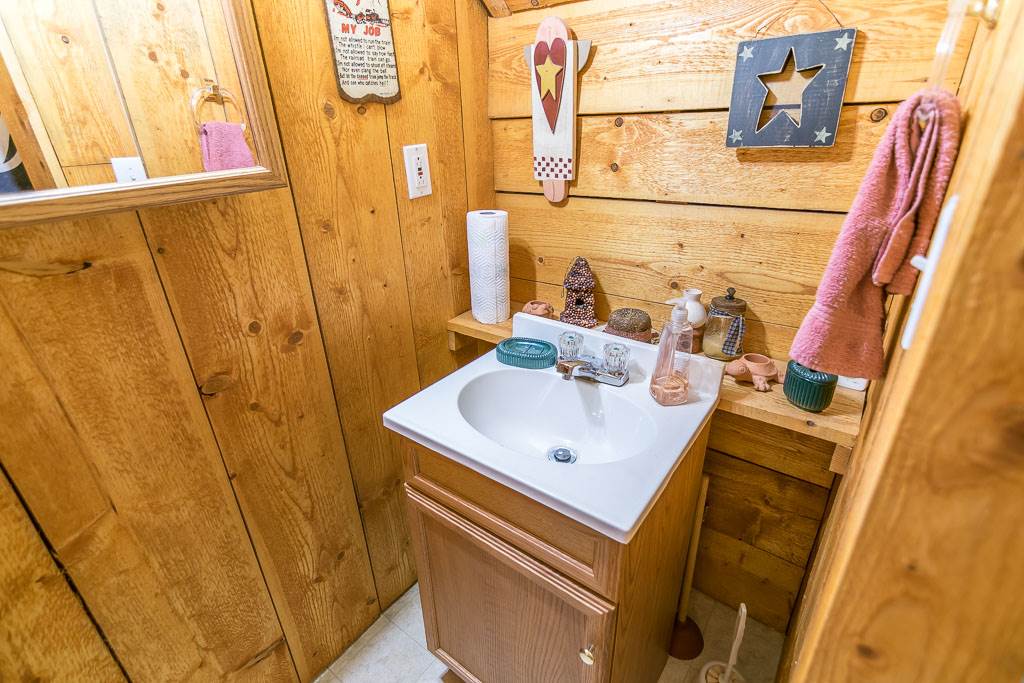 325 Steeles Fort Road Raphine, VA 24472 - Photo 48 of 50 a bathroom with a sink and mirror with bathtub