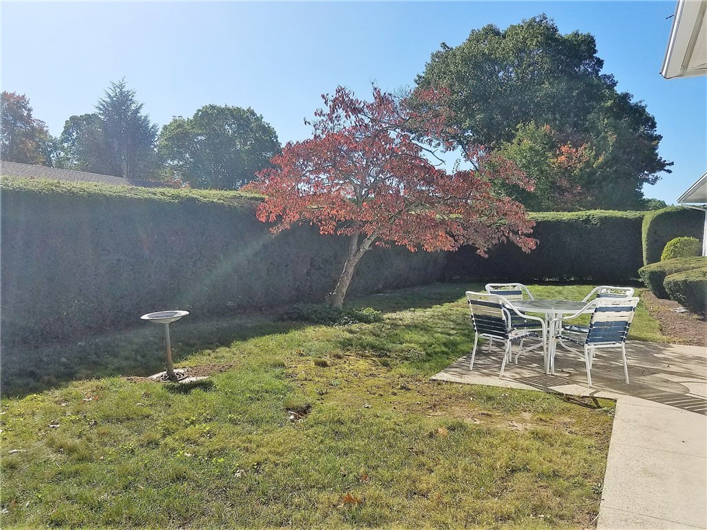 76 Park Forest Road Cranston, RI 02920 - Photo 12 of 14 Private back yard surrounded by beautiful Canadian Hemlocks