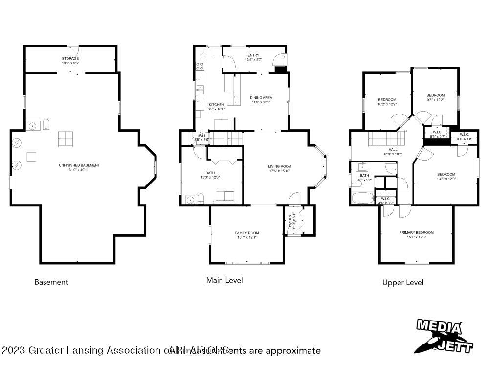16164 Turner Road Lansing, MI 48906 - Photo 39 of 39 3 level floor plan