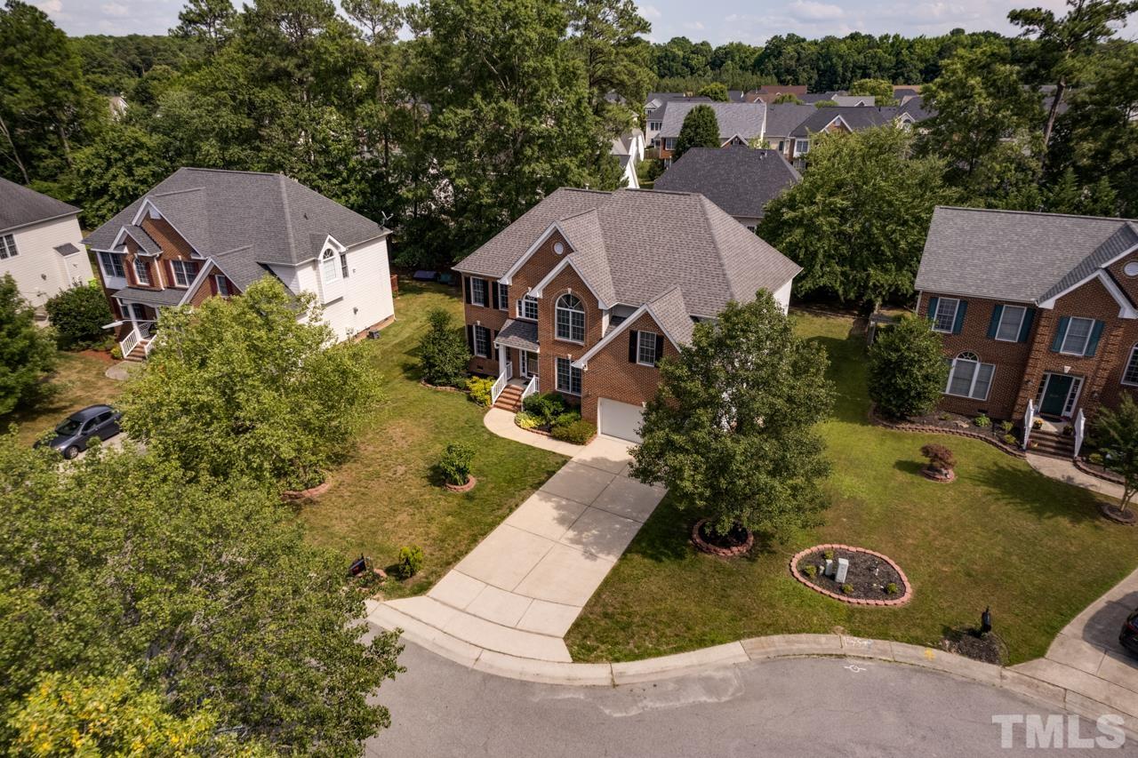 8208 Manatee Court Raleigh, NC 27616 - Photo 27 of 30 an aerial view of a house with a yard