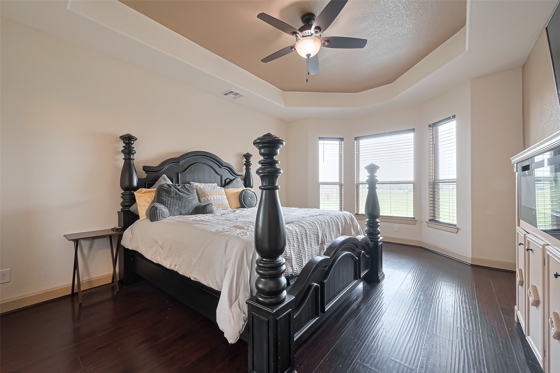 4810 Dubuque Parkway Rosharon, TX 77583 - Photo 4 of 45 a living room with a bed furniture and a large window