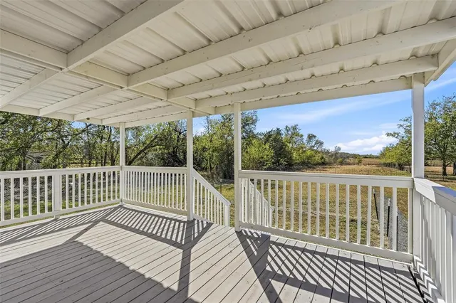 a view of a roof deck