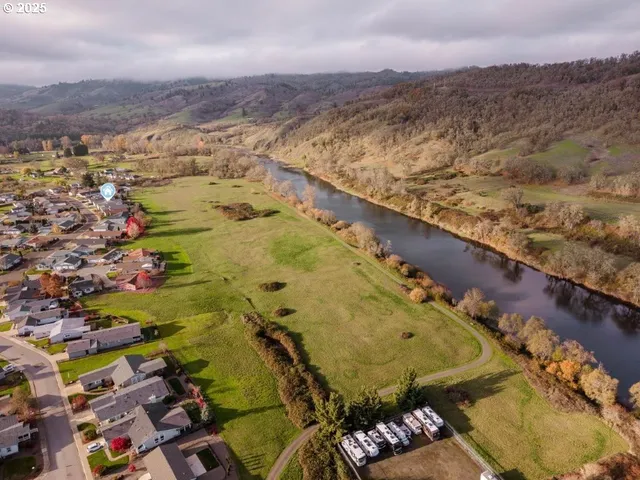 a view of a lake with a mountain in the background