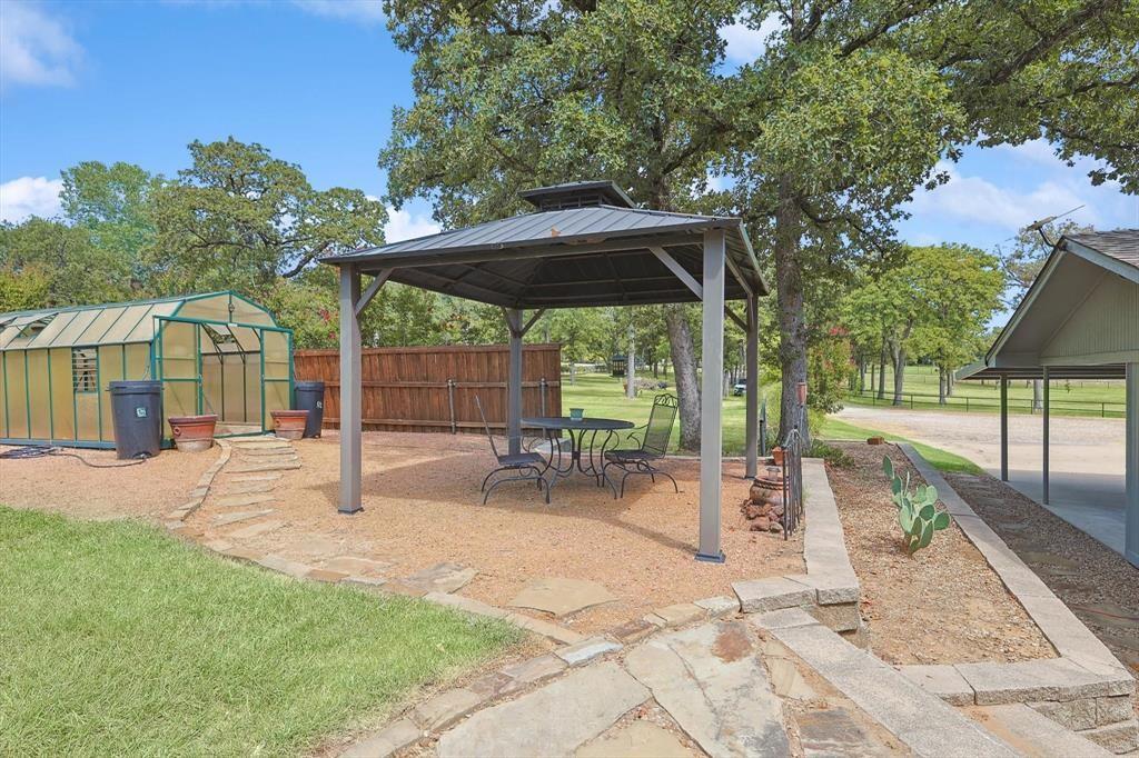 635 Old Justin Road Argyle, TX 76226 - Photo 24 of 36 a backyard of a house with table and chairs