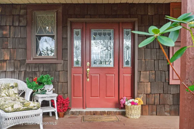 a outdoor space with furniture