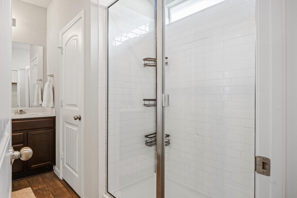 110 Lullaby Drive Georgetown, TX 78626 - Photo 19 of 39 a bathroom with a shower