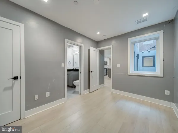 wooden floor in a room