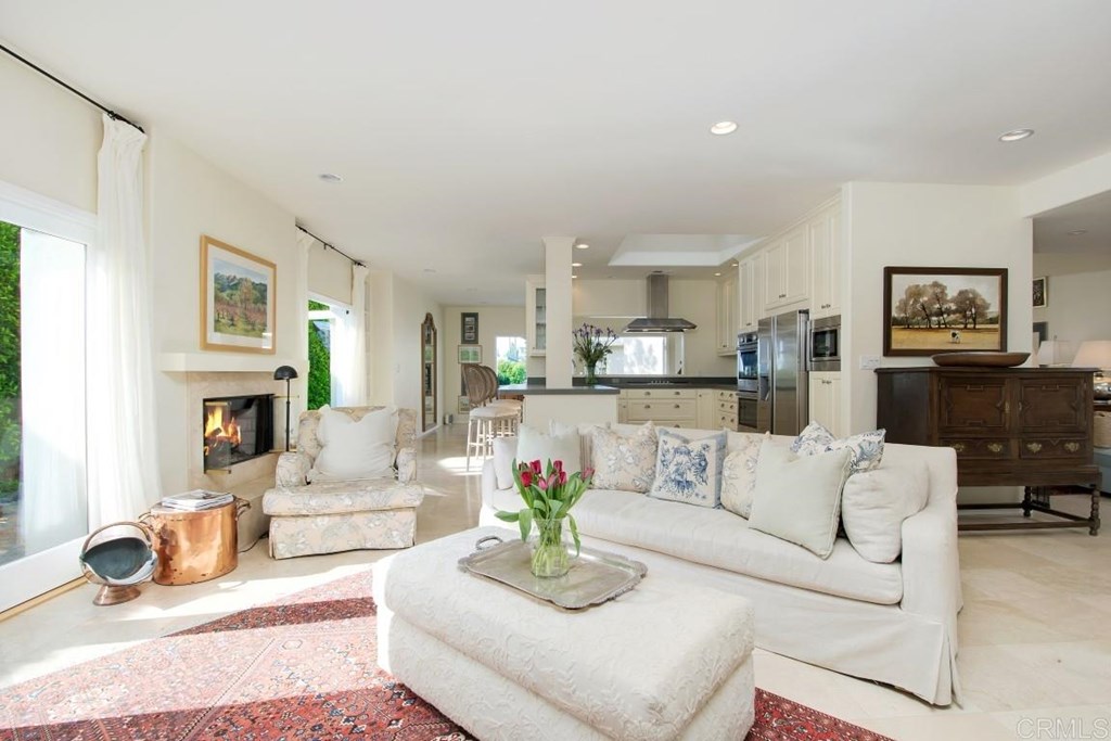 2192 7th Street Del Mar, CA 92014 - Photo 2 of 2 a living room with furniture and a fireplace
