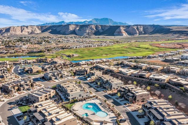4796 Winged Foot Drive St. George, UT 84770 - Photo 13 of 33 Bird's eye view of a water and mountain view and a local golf course