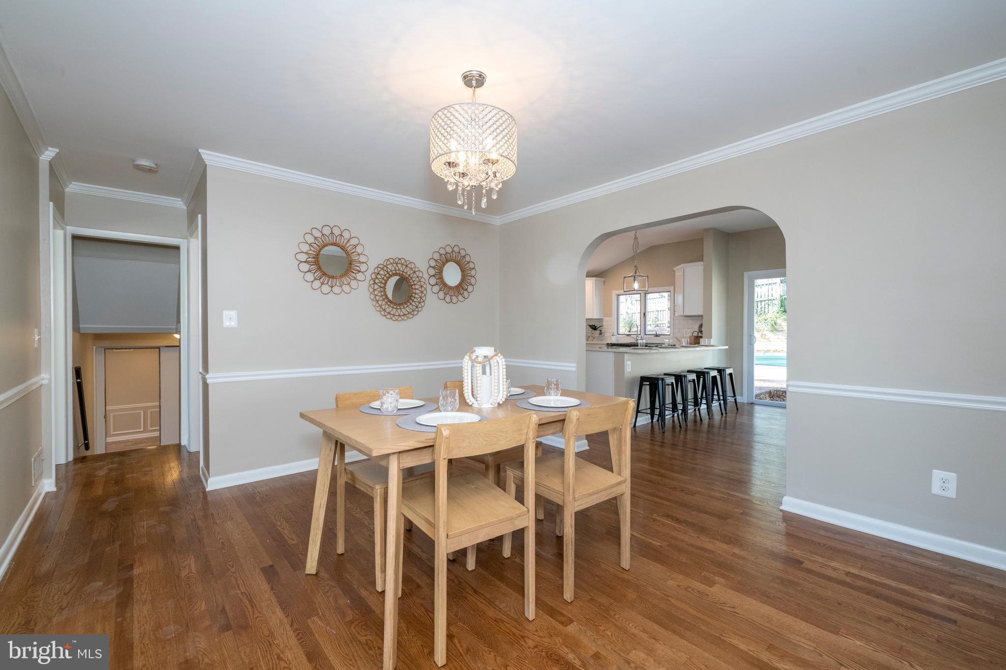 1802 Dunwoody Road Baltimore, MD 21234 - Photo 12 of 62 Formal dining room with crown and chair rail