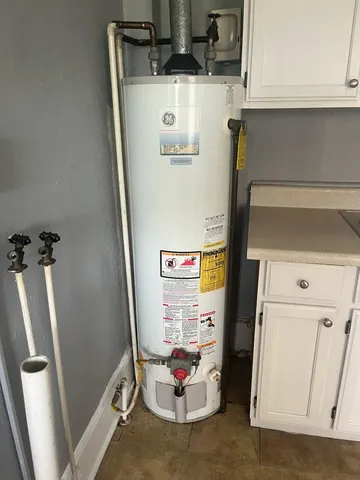 a view of water heater room