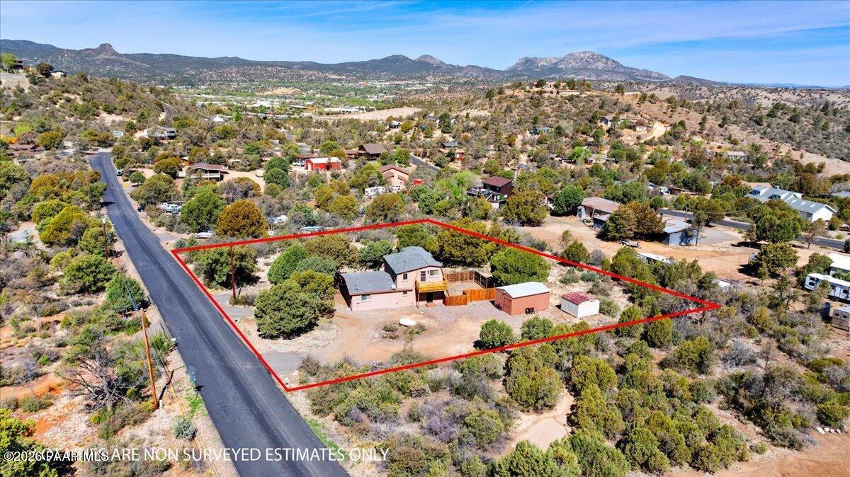1508 Wells Fargo Road Prescott, AZ 86303 - Photo 28 of 29 28-Aerial Lot Lines 3