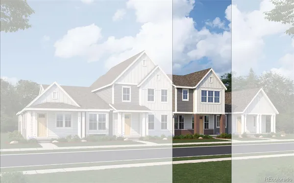 a view of houses with a city street