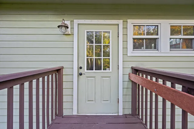 a view of workspace and wooden floor