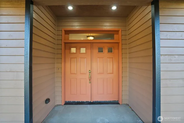 a view of front door