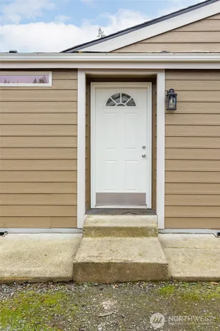 a front view of a house