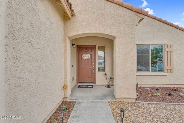 a view of a bathroom with a glass door
