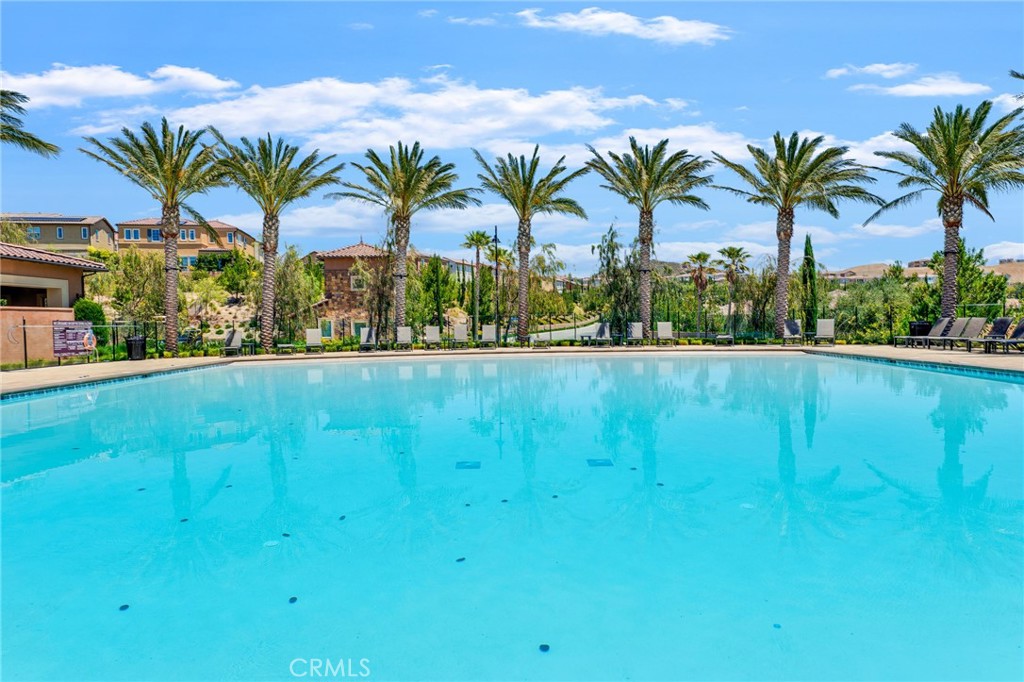 20717 Pine Cone Circle Porter Ranch, CA 91326 - Photo 29 of 31 a view of yard with swimming pool and lawn chairs