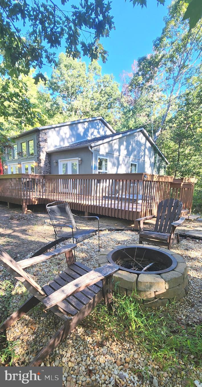 1112 Lee Road Basye, VA 22810 - Photo 56 of 102 a view of a bench in the backyard