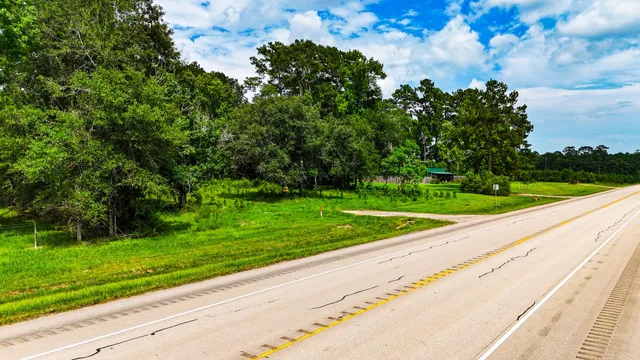 a view of a golf course with a park
