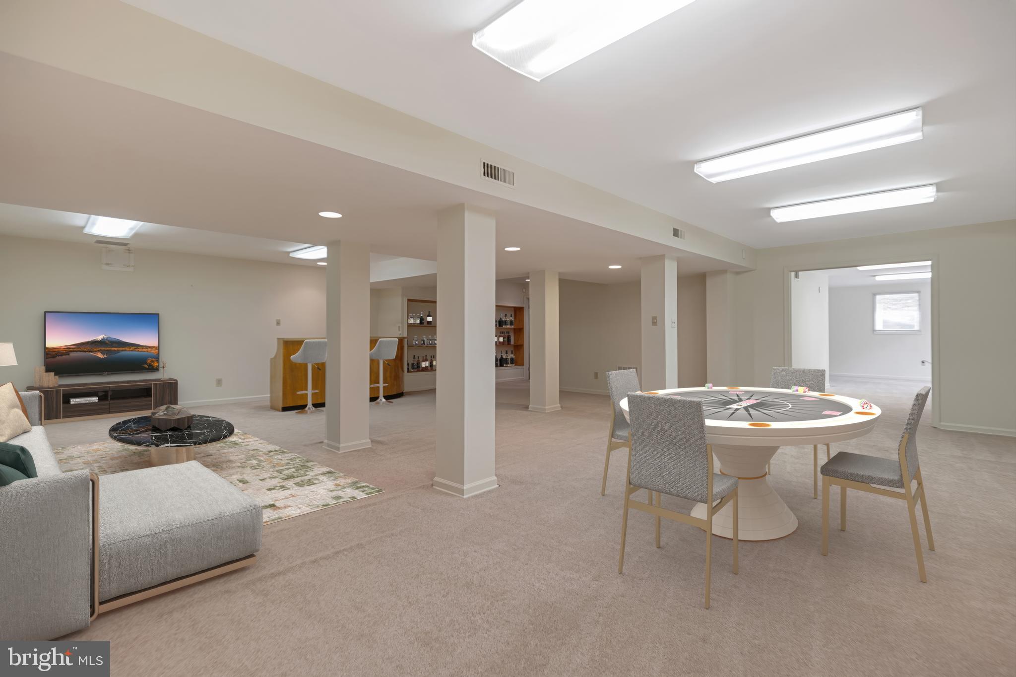 11609 Le Havre Drive Potomac, MD 20854 - Photo 72 of 90 Virtually Staged - Lower Level Recreation Room