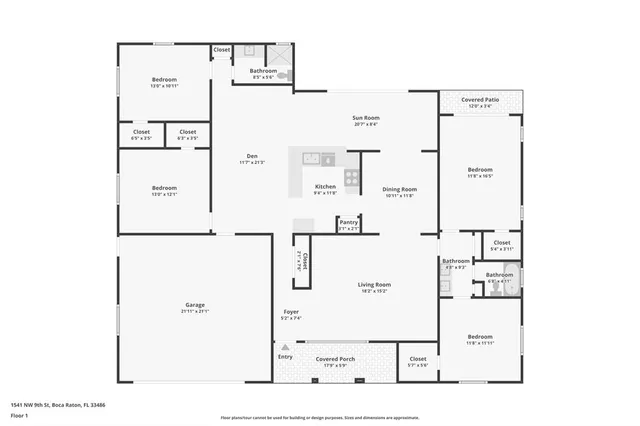 $785,000 | 1541 Northwest 9th Street, Boca Raton, FL 33486