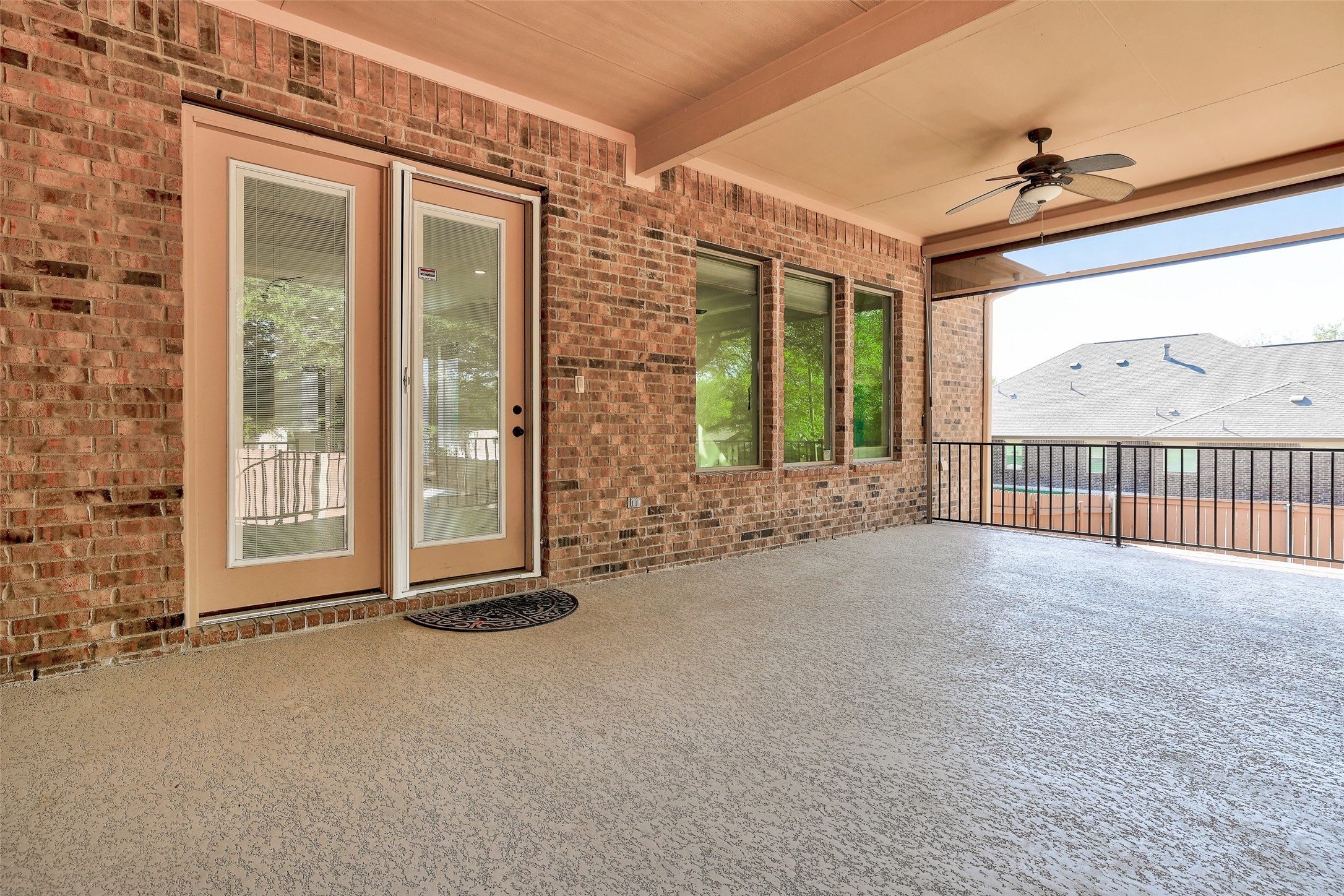 1020 Winding Way Drive Georgetown, TX 78628 - Photo 27 of 32 View of patio featuring ceiling fan