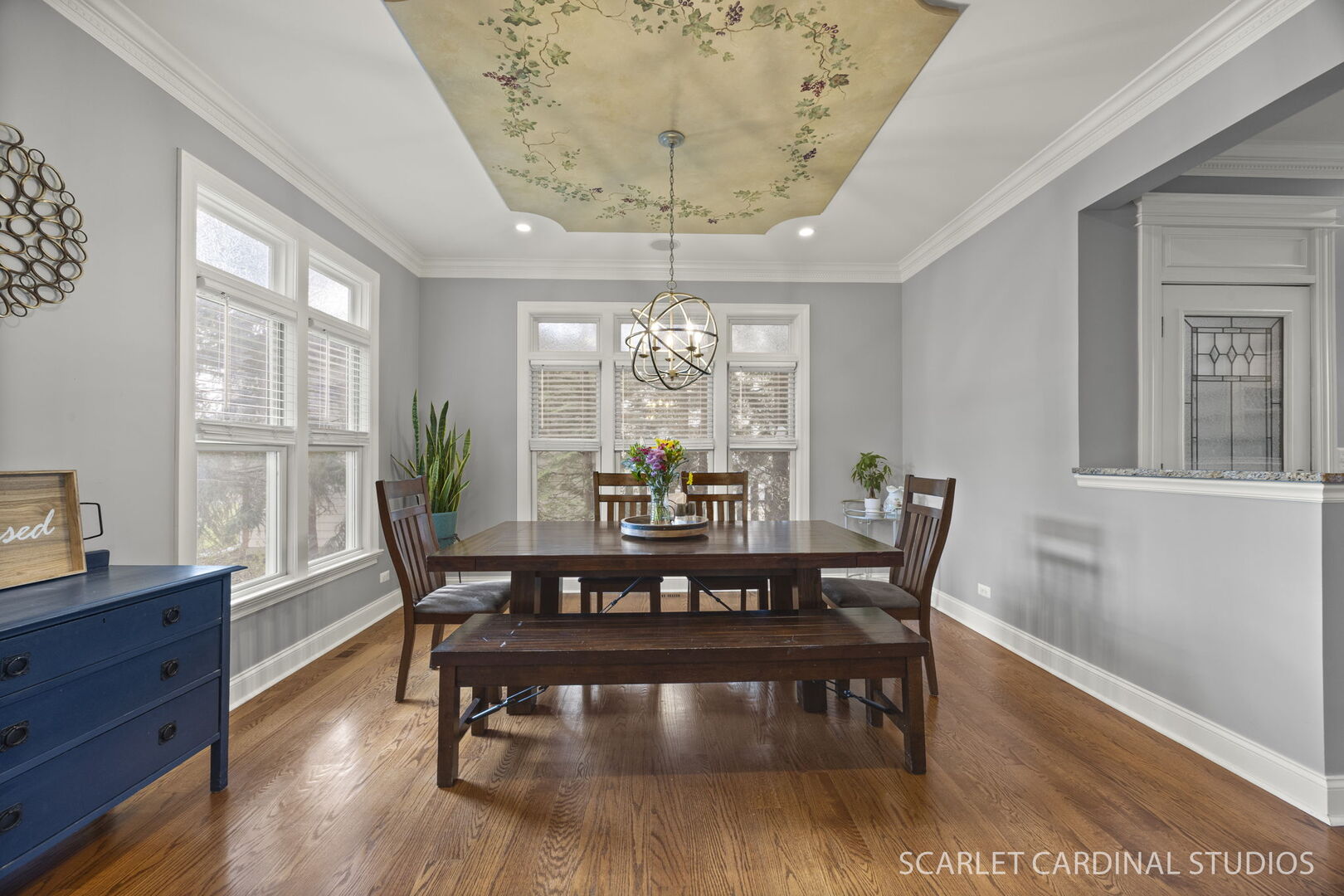 550 Edson Avenue Lombard, IL 60148 - Photo 7 of 32 a view of a dining room with furniture window and wooden floor