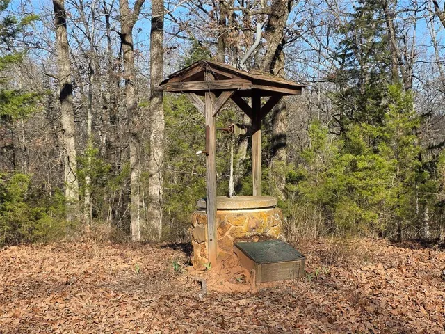 a view of a wooden door and chair