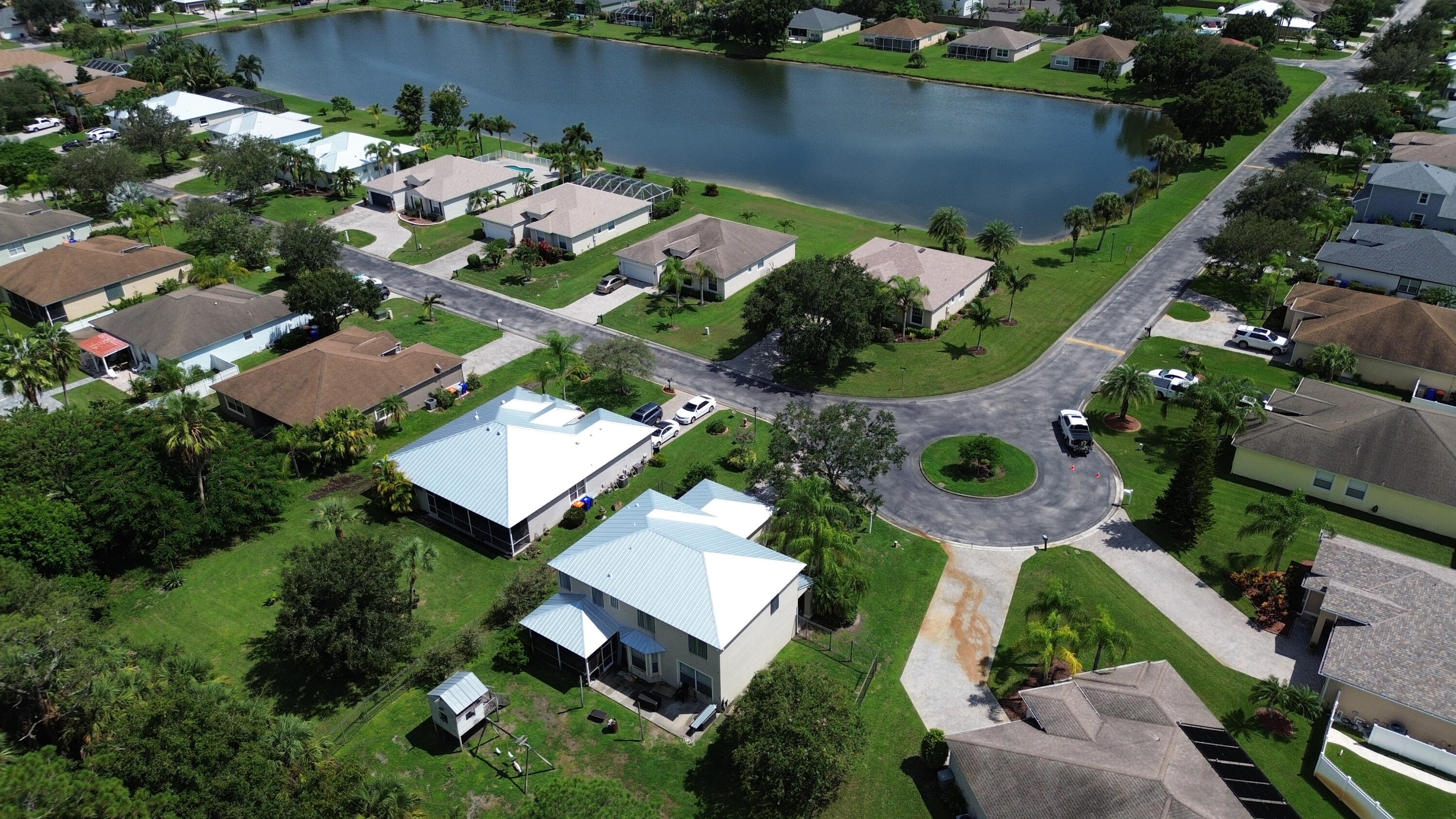 6090 46th Lane Vero Beach, FL 32967 - Photo 10 of 34 an aerial view of a house with a lake view