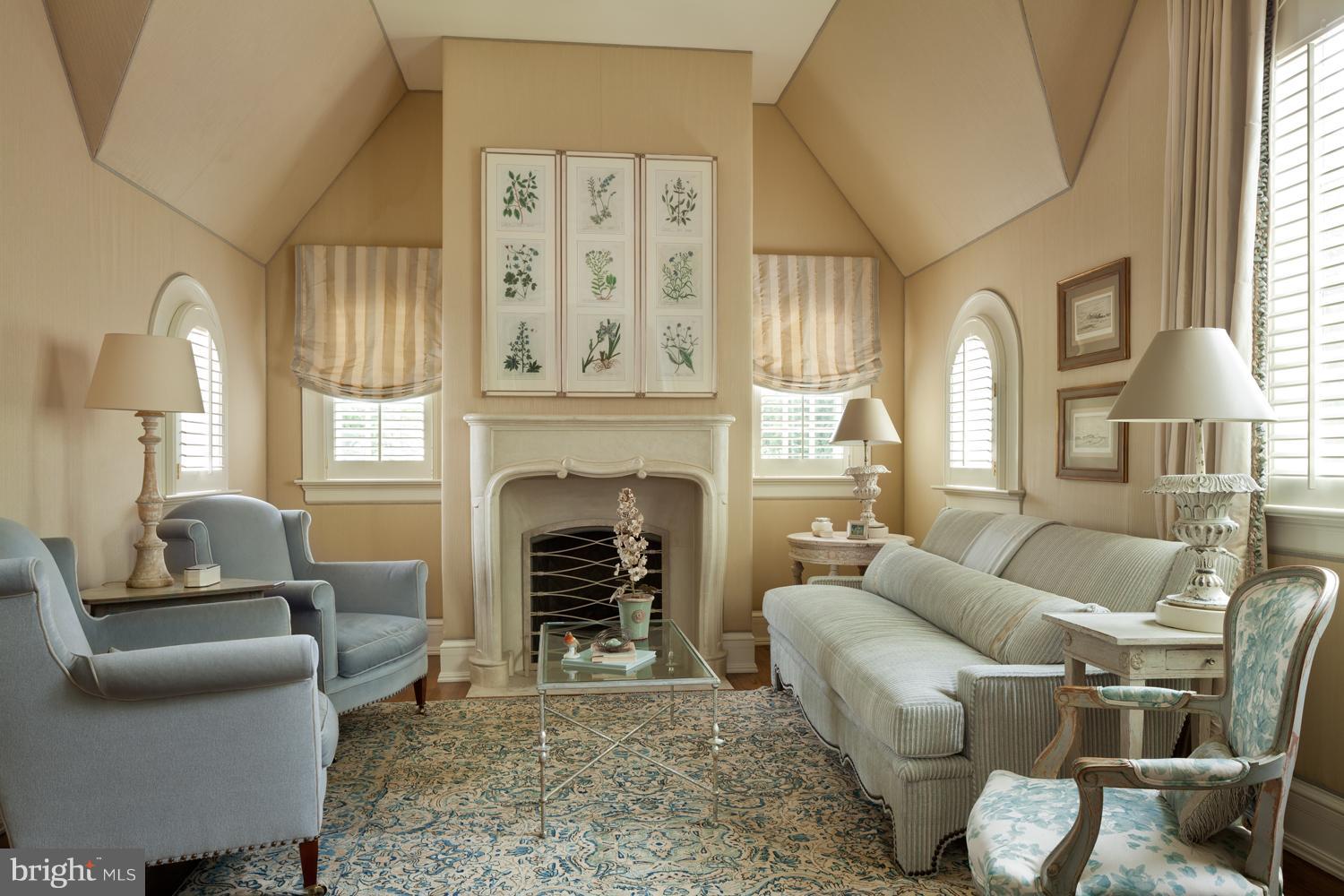 1138 Langley Lane McLean, VA 22101 - Photo 11 of 23 Master Bedroom Siting Room with Disguised TV