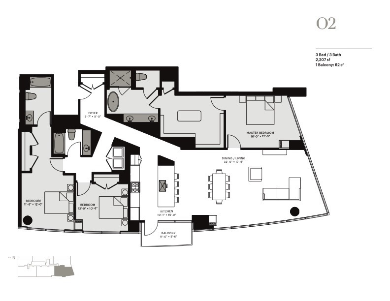 2 West Delaware Place, Unit 2802 Chicago, IL 60610 - Photo 2 of 22 unknown