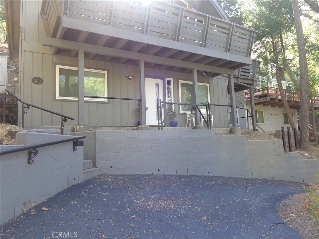 a view of house and front door