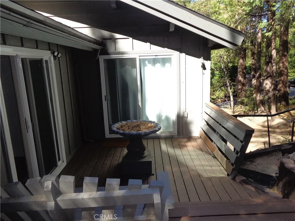 24273 Horst Drive Crestline, CA 92325 - Photo 18 of 34 a view of balcony with wooden floor