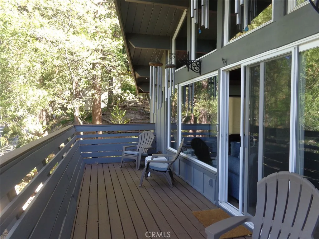 24273 Horst Drive Crestline, CA 92325 - Photo 33 of 34 a view of balcony with wooden floor