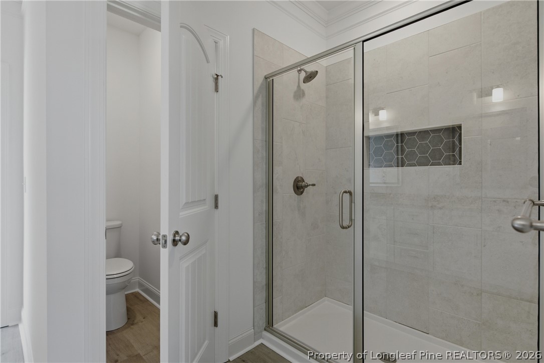 3223 Leaflet Church Road Broadway, NC 27505 - Photo 16 of 30 a bathroom with a shower