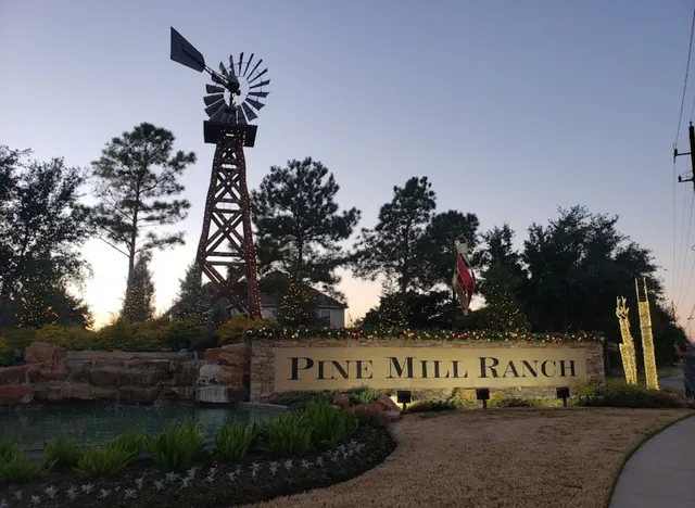 an aerial view of a house having yard