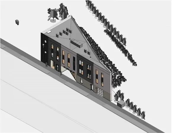 a view of a balcony with lots of traffic signal