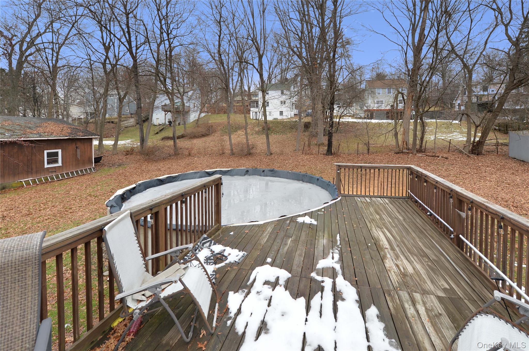 130 Spring Street Goshen, NY 10924 - Photo 22 of 24 a view of balcony with wooden floor and outdoor seating
