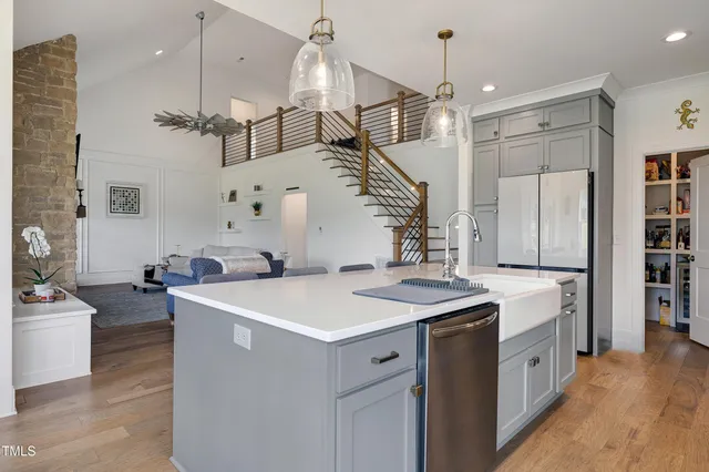 a view of store room with shelves