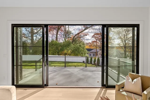 a view of a room and floor to ceiling window