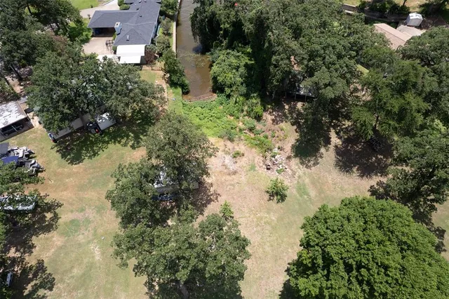 a view of a lake with a building