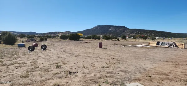 a view of outdoor space with mountain view