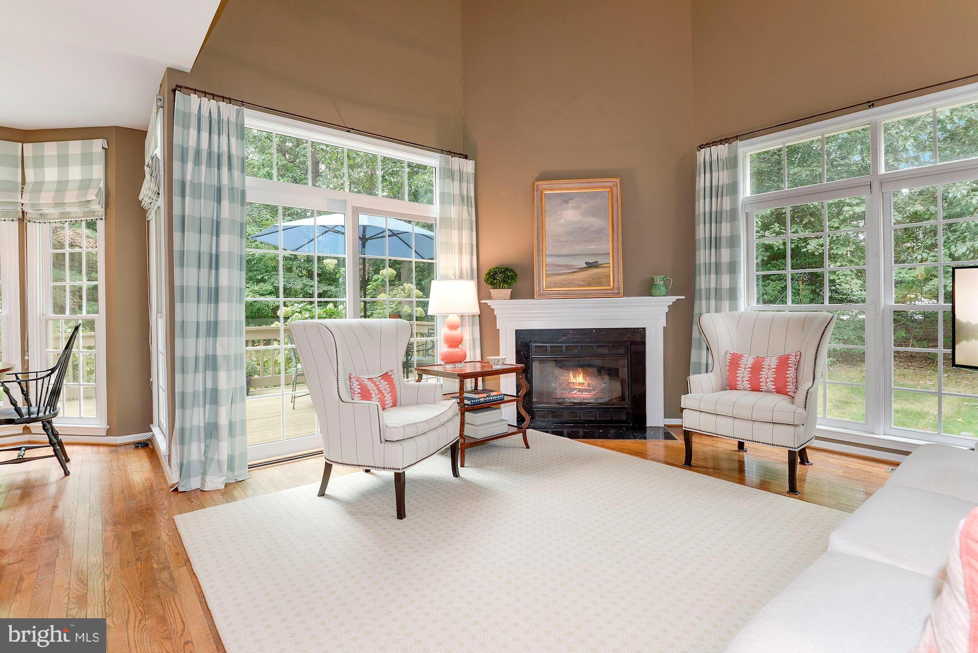 11417 Hollow Timber Way Reston, VA 20194 - Photo 11 of 40 Family Room w/Cozy Wood Burning Fireplace