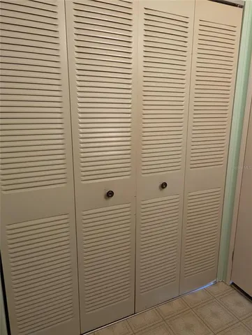 a view of a bathroom with a window