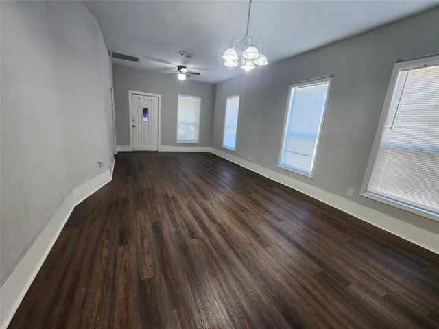 a view of livingroom with hardwood floor and window
