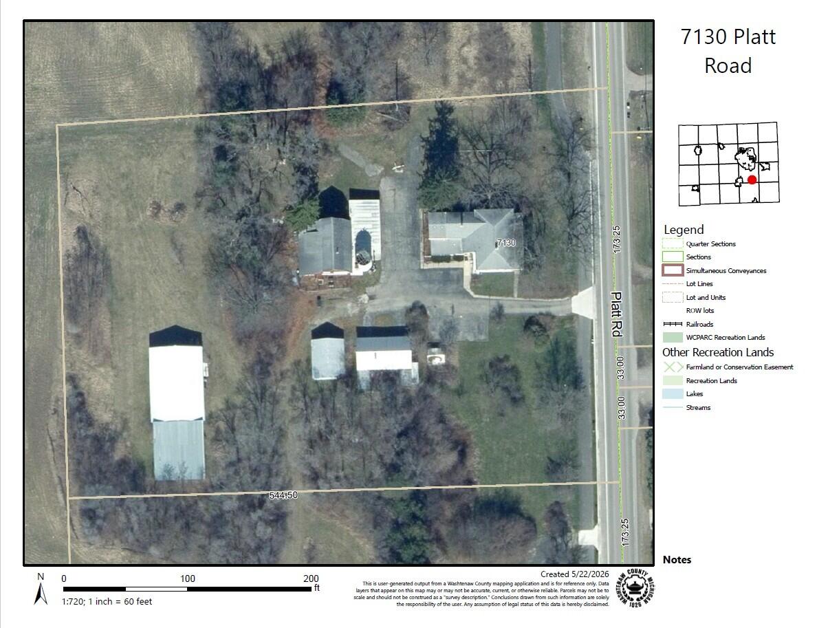 7130 Platt Road Saline, MI 48176 - Photo 2 of 79 Aerial