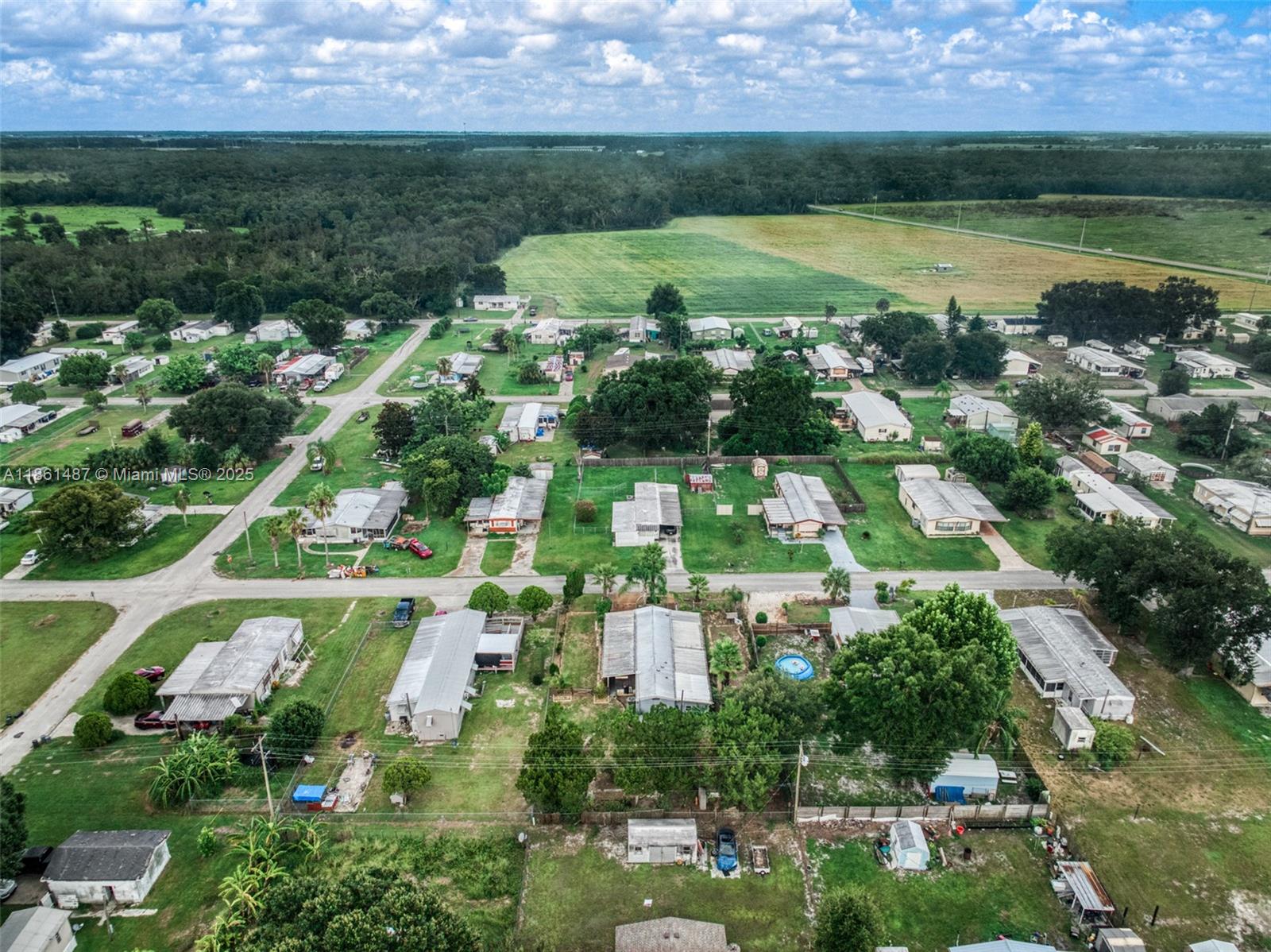 1145 Bluejay Road Wauchula, FL 33873 - Photo 40 of 42 an aerial view of residential houses with outdoor space and lake view