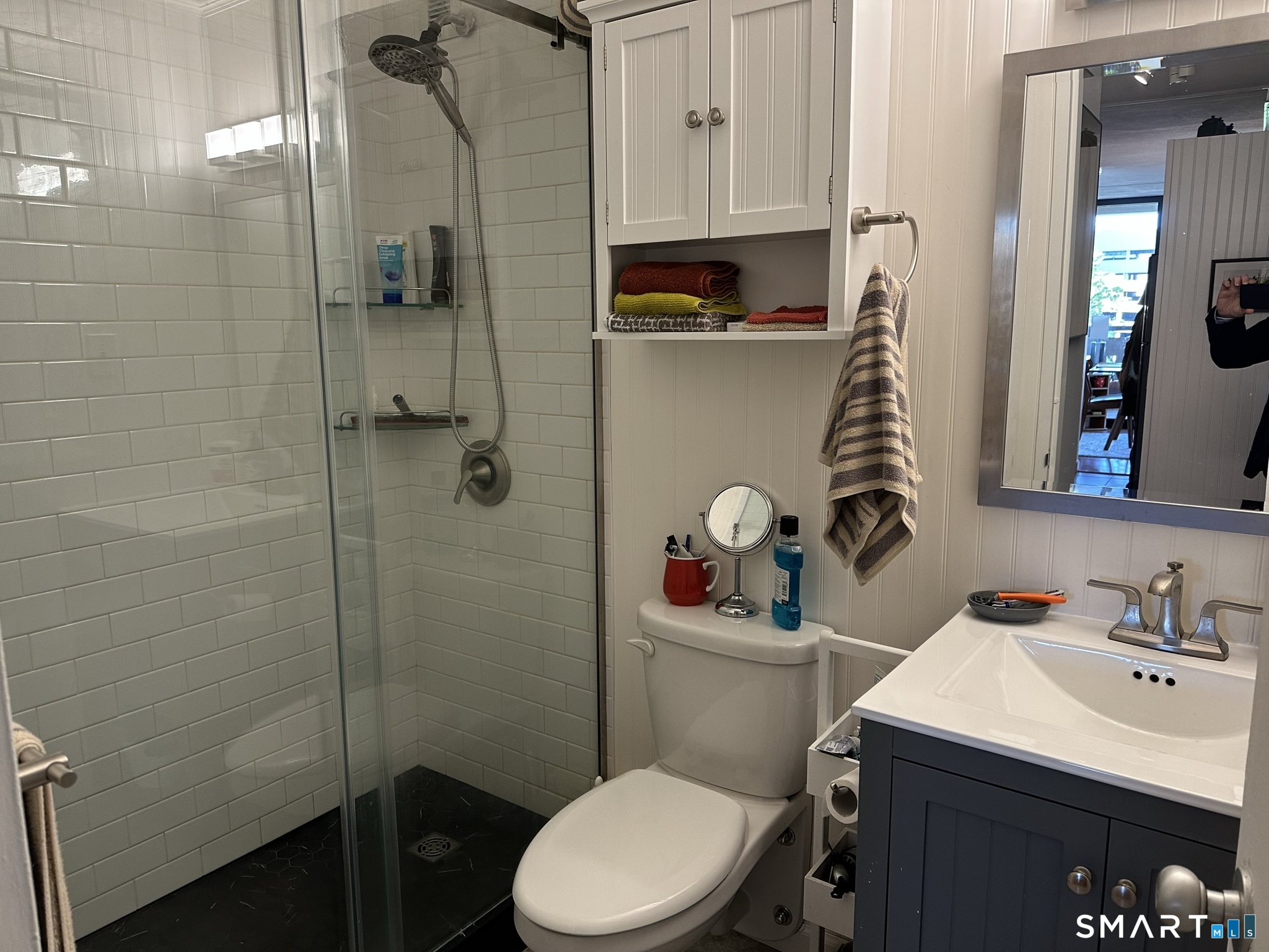 1 Gold Street, Unit 9C Hartford, CT 06103 - Photo 13 of 16 a bathroom with a sink toilet and shower